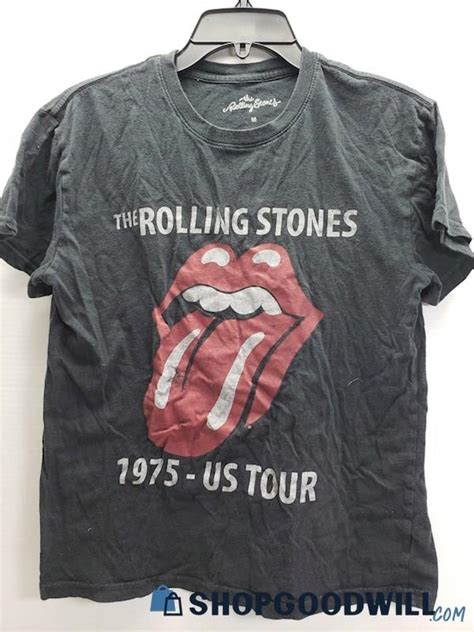 Women S The Rolling Stones Us Tour Sz M Black T Shirt