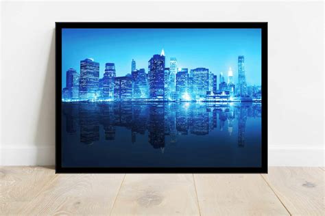 Quadro Decorativo Cidades Nova York Moldura Rc Elo