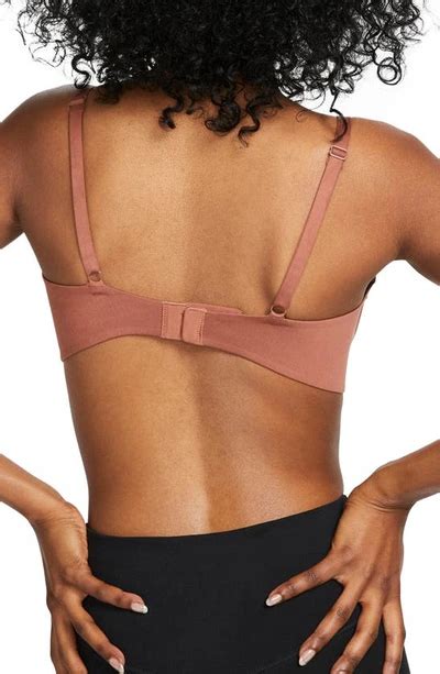 Nike Dri Fit Alate Minimalist Light Support Padded Bra In Brown Modesens