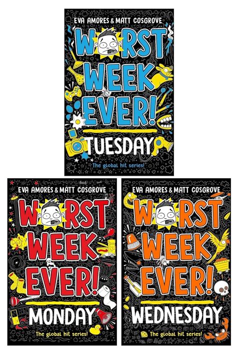 Worst Week Ever Series 3 Books Collection Set Worst Week Ever Monday