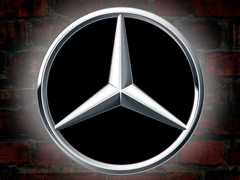 Illuminated 3D LED Mercedes Logo 50-80 CM Advertising - LedWords Shop - 3D LED Logo & Letters.