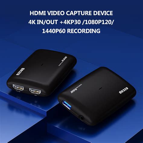 Ezcap Ezcap Game Link Raw Real K Hdmi Video Capture Box Live Box