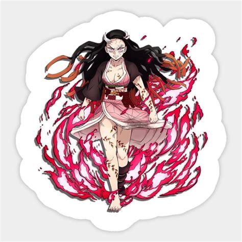 Nezuko: blood demon art - Nezuko - Sticker | TeePublic