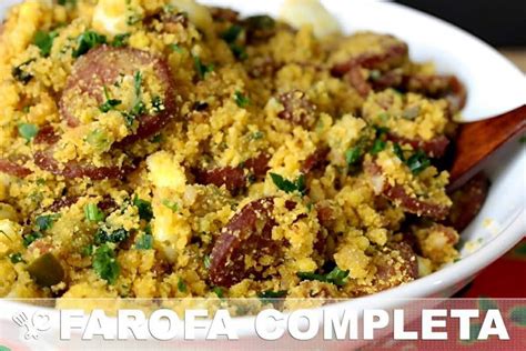 Farofa Bacon E Calabresa Simples E Deliciosa Para Servir No