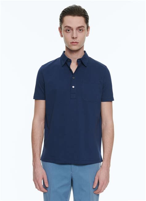 Polo Bleu Marine Homme Fursac J Vlum Bj