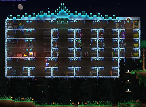 My Castle Icy Floating Npc Apartments Rterraria