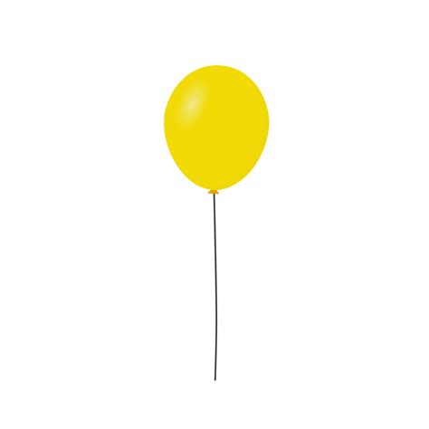 Transparent balloon.Yellow balloon clipart 27436713 PNG