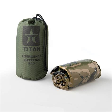 Emergency Sleeping Bag, WOODLAND SHROWD | TITAN Survival