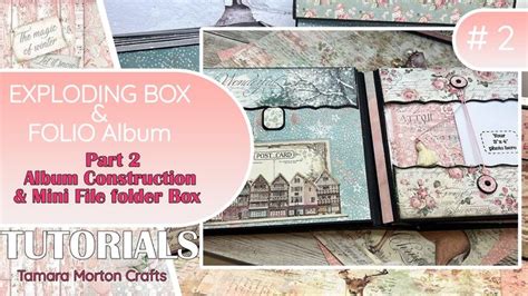 Exploding Box Part 2 ALBUM CONSTRUCTION MINI FILE FOLDER BOX Book