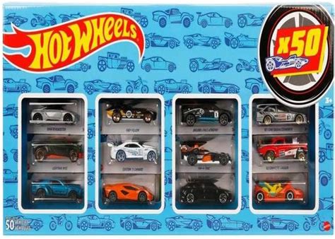 Hot Wheels Coffret 50 véhicules Jouet pour Enfant de Petites Voitures Miniatures modèle