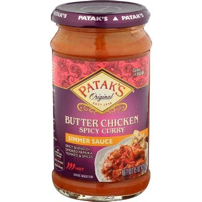 Pataks Curry Sauce Spicy Butter Chicken Case Of Oz Target