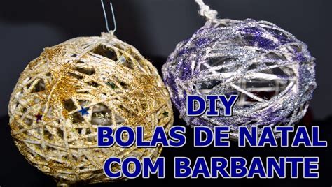 Bolas De Natal Barbante Unindo Ideias DIY YouTube