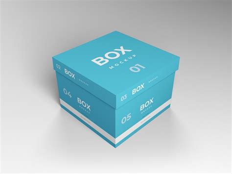 Premium Psd Box Mockup Design Template