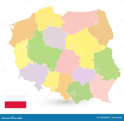 Poland Map Cartoon Vector Cartoondealer