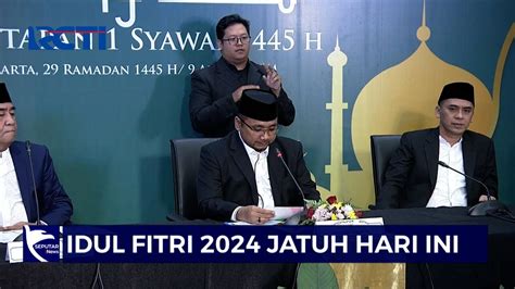 Menag Tetapkan Idulfitri Hijriah Jatuh Pada April Sip