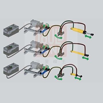 Bybo Technik Pneumatik Kit 10 Arten Technik Pneumatik Zylinder Technik