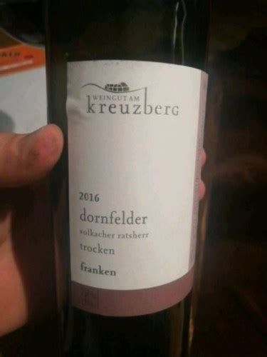 Weingut Am Kreuzberg Volkacher Ratsherr Dornfelder Trocken Vivino US