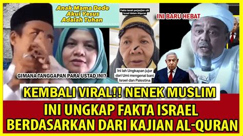 Luarbiasa Umi Padang Berani Bongkar Fakta Bani Israel Dari Alquran