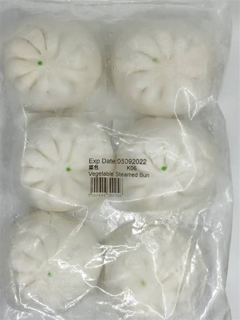 Vegetable Steamed Bun Pcs Bak Lai Fish Ball Food Industries