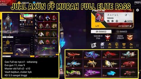 Jual Akun Free Fire Murah Banget YouTube