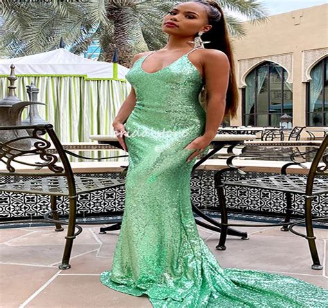 Mint Green Mermaid Prom Dress