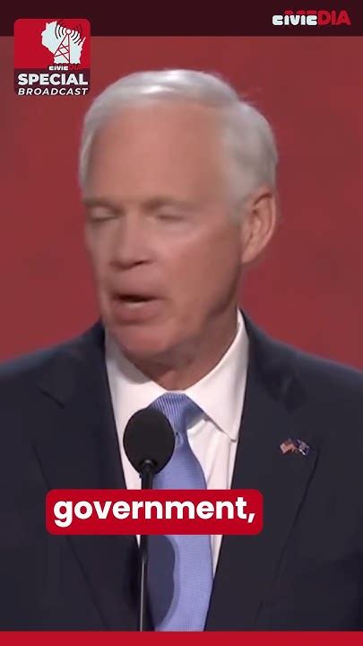 Sen Ron Johnson Rnc Speech Youtube