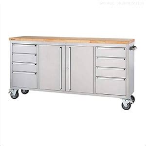 Trinity Tls 7204 72 Stainless Steel Rolling Work Bench
