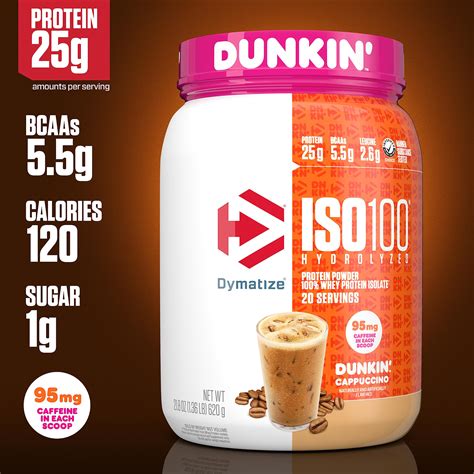 Dymatize ISO100 Hydrolyzed 100 Whey Isolate Protein Powder In Dunkin