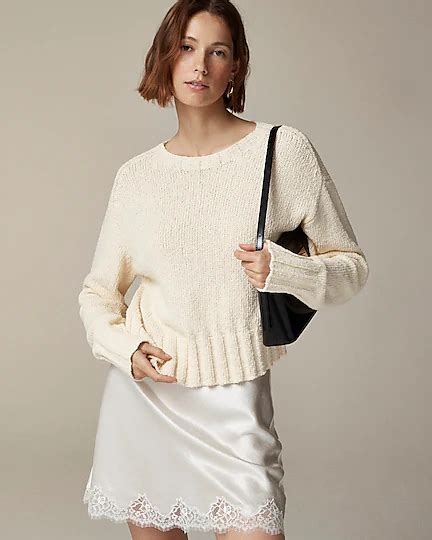 J Crew Relaxed Crewneck Beach Sweater For Women