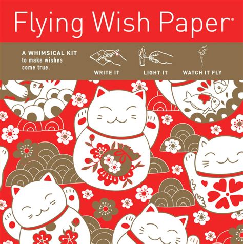 Flying Wish Paper Mini Kit Lucky Cat House Of Intuition Inc