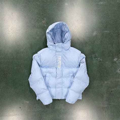 Trapstar Baby Blue Decoded Hooded Puffer Jacket 2 0 Etsy