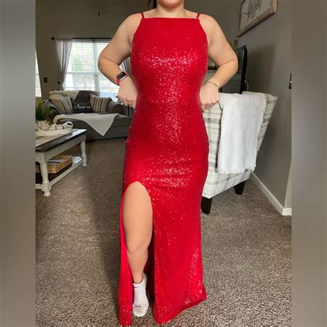 La Femme Dresses Sexy Backless Prom Dress With Leg Slit Poshmark