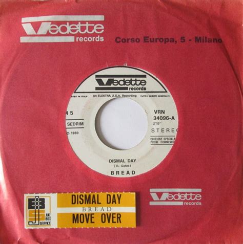 Bread Dismal Day 1969 Vinyl Discogs