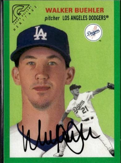 2020 Topps Gallery Ht 27 Walker Buehler Heritage Green 250 Ebay