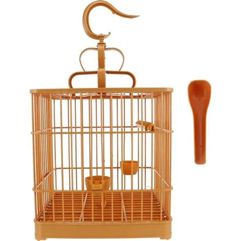 Cage D Oiseaux Suspendue Avec Mangeoire Carr Cage D Oiseau En