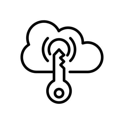 Cloud Access Vector Line Icon Cloud Computing Symbol Eps 10 File 16877732 Vector Art At Vecteezy