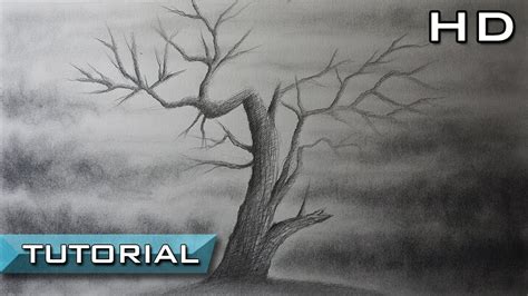 C Mo Dibujar Un Rbol Tenebroso Y Seco A L Piz Paso A Paso Tutorial