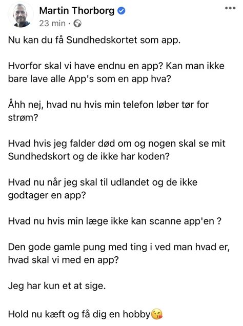 Bjarne P Tveskov On Twitter Sundhedsapp Faq Ved Herr Thorborg