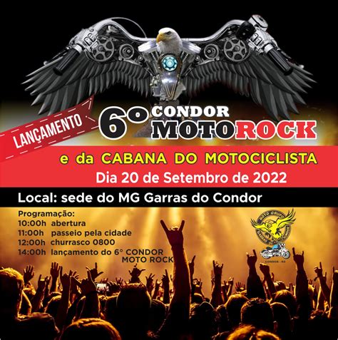 Evento LANÇAMENTO DO 6 CONDOR MOTOROCK CONDOR RS FIRE SOULS WEB RADIO