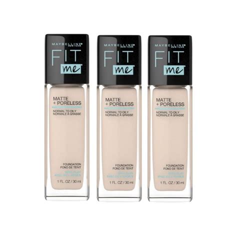 3 X Maybelline Fit Me Matte And Poreless Mattifying Liquid Foundation 30ml 112 Natural Ivory Big W