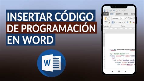 Cómo Insertar Código Fuente De Programación En Un Documento De Word