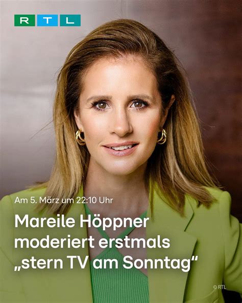 RTL on Twitter Am Sonntag den 5 März präsentiert Mareile Höppner