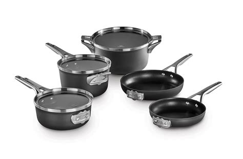 Best Calphalon Select Space Saving Hard Anodized Nonstick Cookware Set