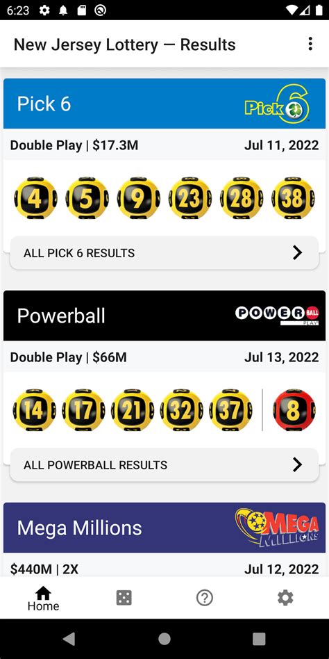 NJ Lottery Results for Android - Download