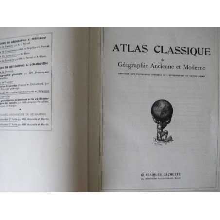 Atlas classique de géographie ancienne et moderne Retro Livres