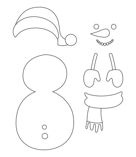 10 Best Printable Snowman Cut Out Pattern Pdf For Free At Printablee Printable Snowman