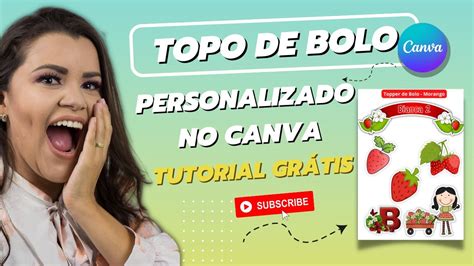 Como Criar Um Topo De Bolo No Canva I Passo A Passo Completo YouTube