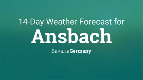 Ansbach, Bavaria, Germany 14 day weather forecast