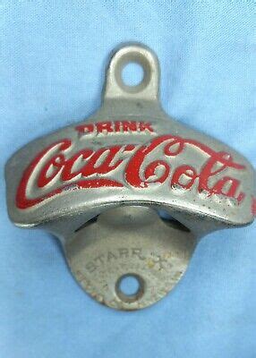 Vintage Early Coca Cola Starr X Bottle Opener Made In The Usa Brown