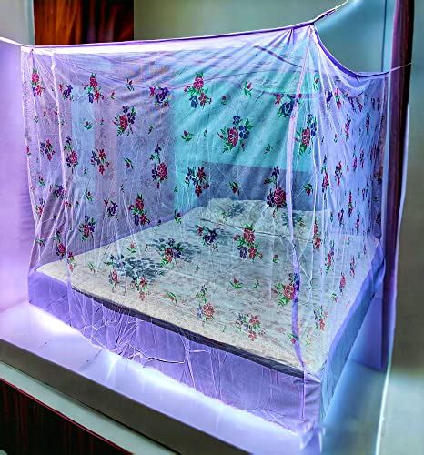 Embossed Mosquito Net For Double Bed I King Size Premium Machardani I